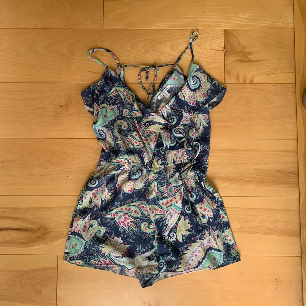Summer paisley romper